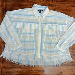 Long-Sleeved Button-Down Shirt by the Brand Sky & Me. Over Size XL